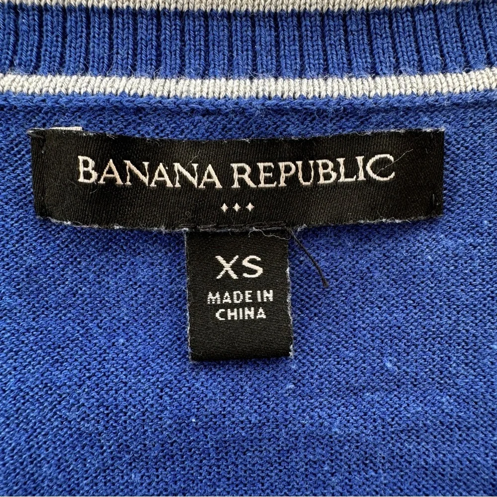 Banana Republic Women's Royal Blue Cardigan, Button Down, Cotton Blend Knit - Picture 7 of 8